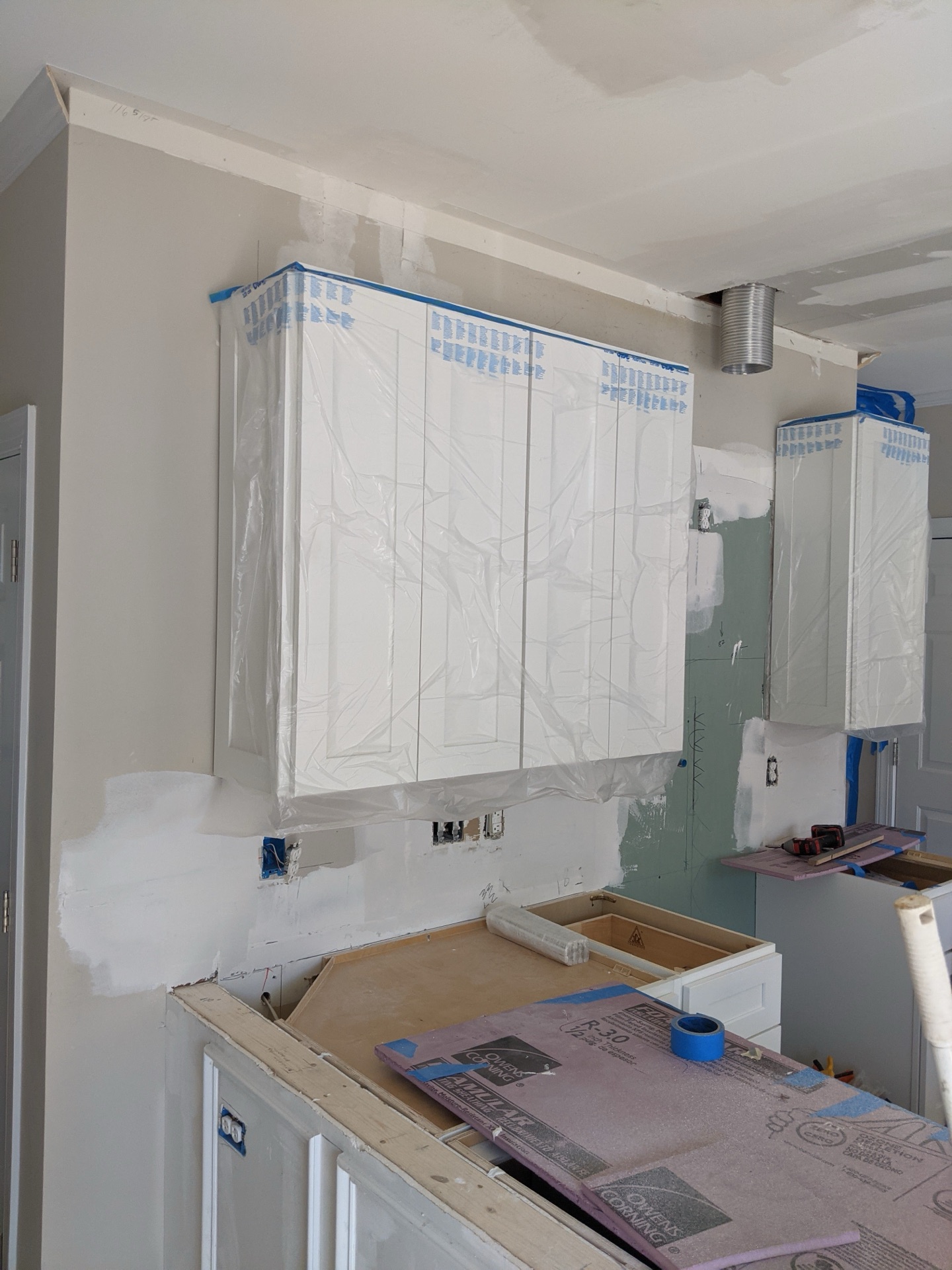 Kitchen cabinet installation, Cary NC. Full cabinet replacement, finished project.