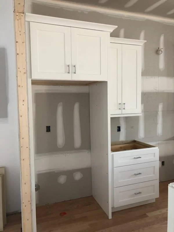 Kitchen remodel, Holly Springs NC. New layout, KCD, countertop coordination.