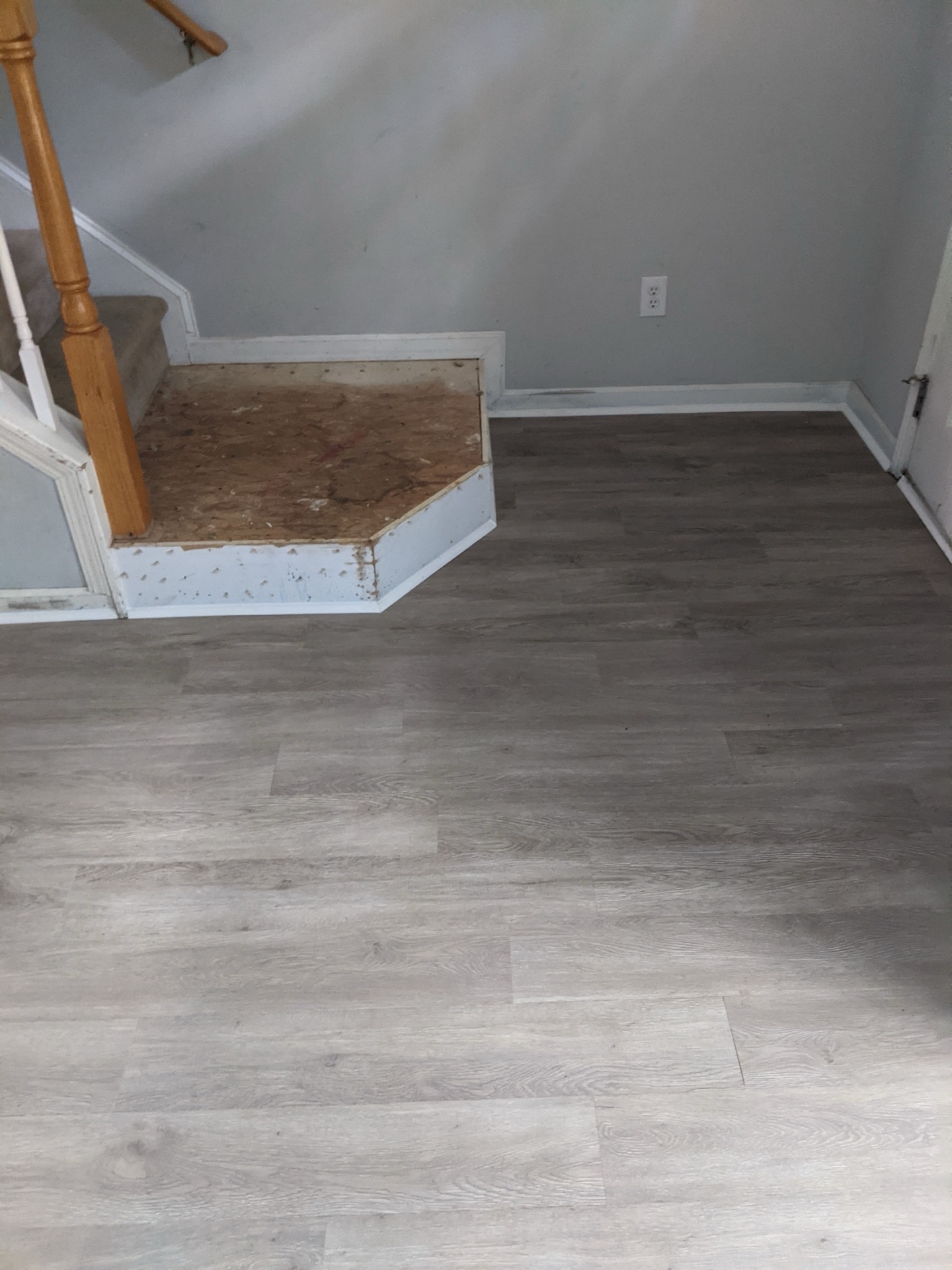 Flooring project, Triangle area. Full installation, sequenced correctly within the remodel.