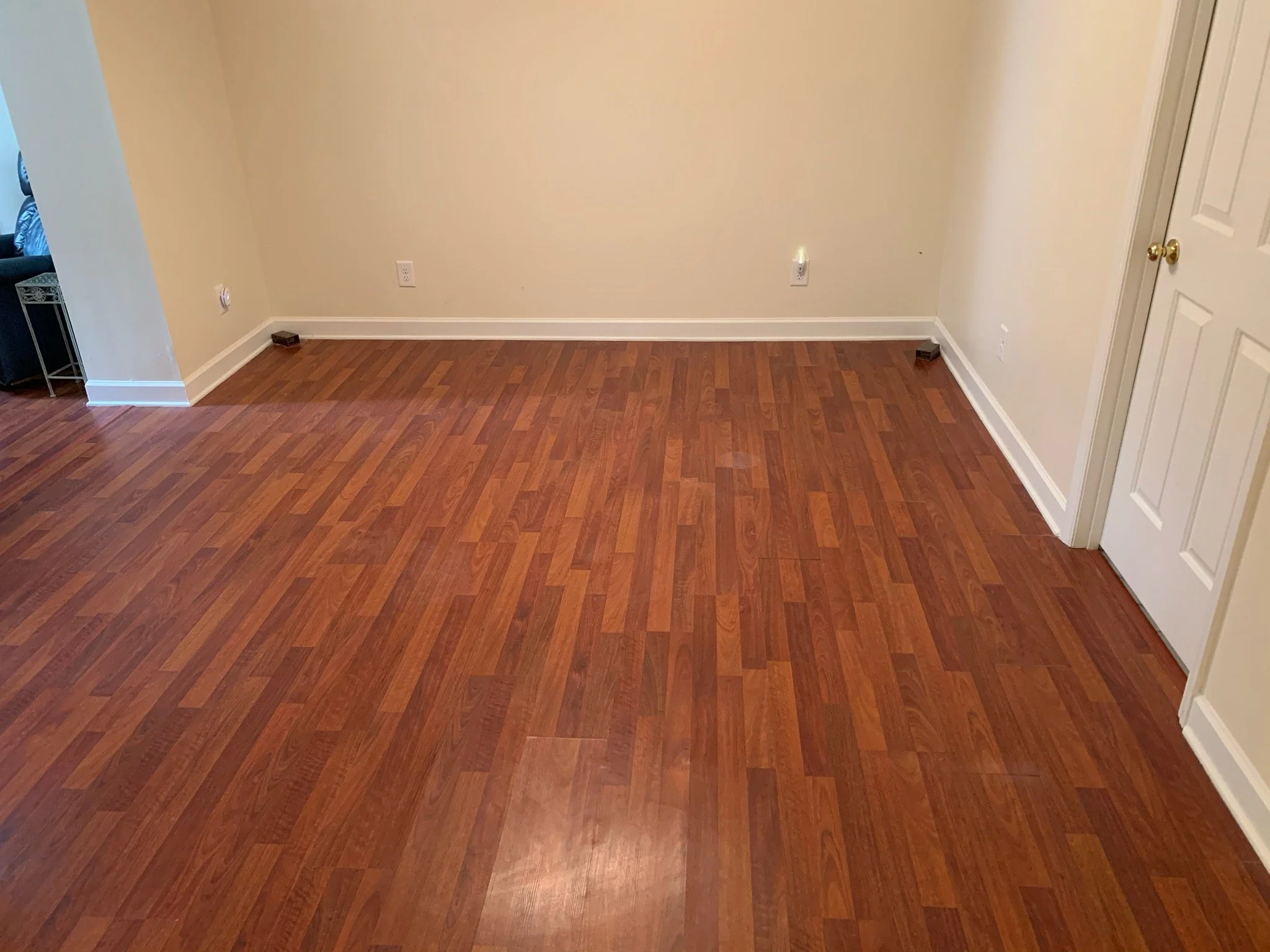 Hardwood flooring, Raleigh NC. Kitchen and hallway. Sequenced correctly within a broader remodel.